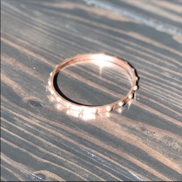 Like new! Kate Spade Thin Ball Bangle in Rose Gold - Picture 5 of 6